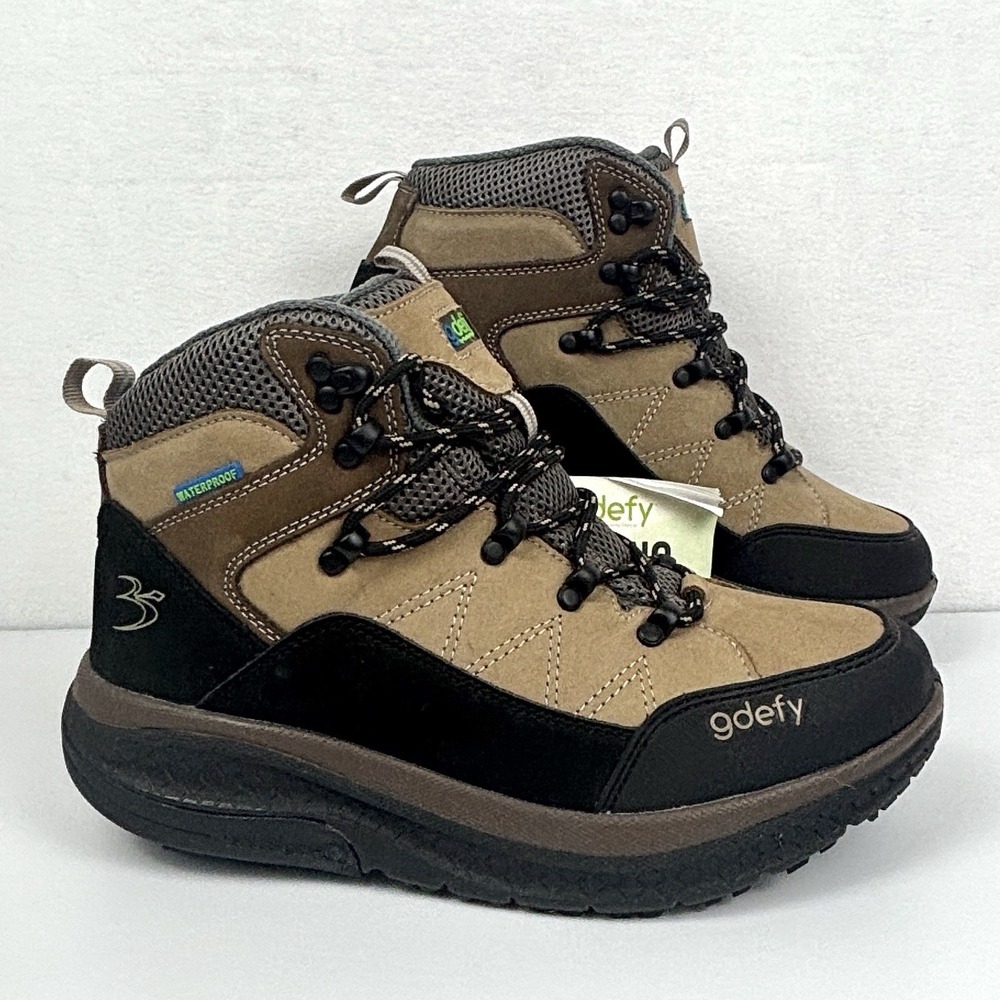 Gravity Defyer G-Defy Women 9M Waterproof Hiking Boots Brown TB9031FBR